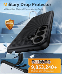 Samsung Galaxy S26 FE Matte TPU Case, Screen Protector & Shockproof Non-Slip Cover