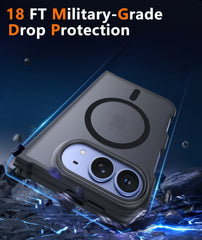 iPhone Ultra 2026 Phone Case: Magnetic Charging Shockproof Magsafe Support - Frosted Oil Spray Touch