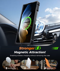 Samsung Galaxy Z Fold 7 magnetische robuste Hülle mit Ring-Ständer, Schutz nach Militärstandard
