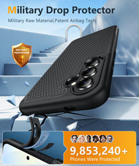 Samsung Galaxy S26 Shock Protection Cell Phone Case Sturdy Cover with Non-Slip Texture