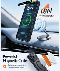 iPhone 18 Pro Case: Strong Magnetic Translucent Matte Slim Shockproof Protective Drop Full Protection Phone Cover