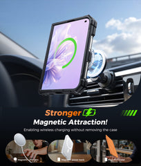 iPhone 18 Ultra 2026 with Hinge Protection Translucent Magnetic Rugged Case Featuring Ring Kickstand Military Grade Protection
