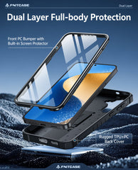 Samsung Galaxy S26 FE Phone Case: Military Grade Shockproof with Built-in Screen Protector and Kickstand