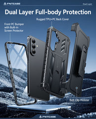 Samsung Galaxy A37 Phone Case: Rugged Protective Phone Case with Belt Clip Holster and Kickstand