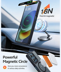 FNTCASE for Moto G 5G 2026 Phone Case: Magnetic Translucent Matte Shockproof Slim Phone Cover - Military Grade Drop Proof Hard Back Anti-Fingerprint Protective Case