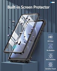 FNTCASE For Motorola Edge 2025 6.6 inch Phone Case: Military Grade Shockproof with Built-in Screen Protector and Kickstand