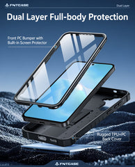 Samsung Galaxy A37 Phone Case: Military Grade Shockproof with Built-in Screen Protector and Kickstand