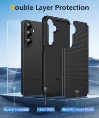 Samsung Galaxy S26 Plus Shock Protection Cell Phone Case Sturdy Cover with Non-Slip Texture