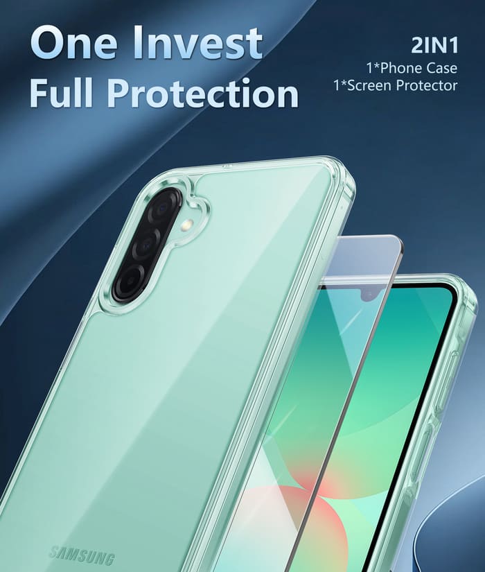 FNTCASE for Samsung Galaxy A26 6.7 inch Clear Case: Wireless Charging Anti Yellowing Shockproof Phone Case – FNTCASE OFFICIAL FNTCASE for Samsung Galaxy A26 6.7 inch Clear Case: Wireless Charging Anti Yellowing Shockproof Phone Case – FNTCASE OFFICIAL