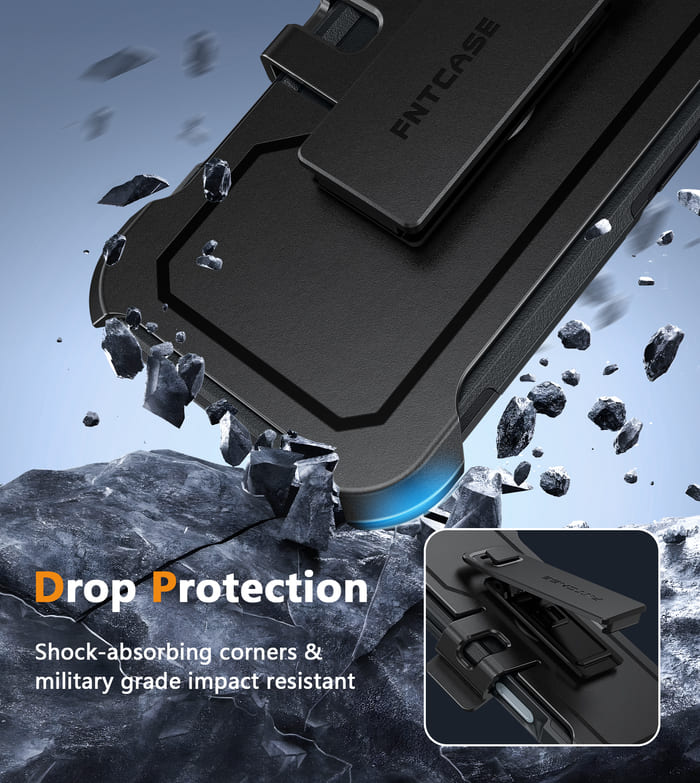 FNTCASE for iPhone 16 Pro 6.3 inch Magnetic Case: Dual Layer Protective Phone Cover with Belt Clip Holster | Military Grade Dropproof Protection Durable Non Slip Textured Back FNTCASE OFFICIAL FNTCASE for iPhone 16 Pro 6.3 inch Magnetic Case: Dual Layer Protective Phone Cover with Belt Clip Holster | Military Grade Dropproof Protection Durable Non Slip Textured Back FNTCASE OFFICIAL