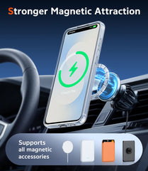 Samsung S26 FE Clear Case: Magnetic Charging Shockproof Magsafe Support