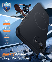 iPhone 17E/16E Phone Case: Magsafe Integrated Silicone Phone Cases with Military Grade Shockproof Protective Cover