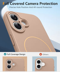 iPhone 17 Phone Case: Magsafe Integrated Silicone Phone Cases with Military Grade Shockproof Protective Cover