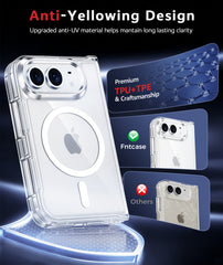 iPhone Ultra 2026 Clear Case: Magnetic Charging Shockproof Magsafe Support