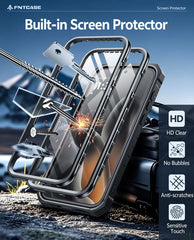 Motorola Edge 2026 Phone Case: Rugged Protective Phone Case with Belt Clip Holster and Kickstand
