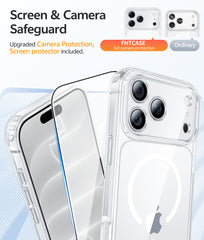 iPhone 18 Pro Max Clear Case: Magnetic Charging Shockproof Magsafe Support