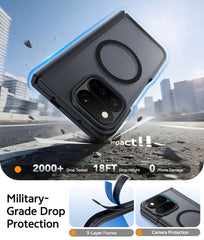Google 11 Pro Fold with Hinge Protection Translucent MagSafe Matte Case Military Grade Shockproof Protective Phone Cover