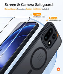 FNTCASE for OnePlus 15 Phone Case: Magnetic Translucent Matte Shockproof Slim Phone Cover - Military Grade Drop Proof Hard Back Anti-Fingerprint Protective Case