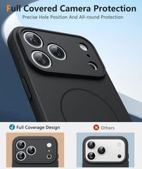 iPhone 17 Pro Max Phone Case: Magsafe Integrated Silicone Phone Cases with Military Grade Shockproof Protective Cover