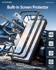 Samsung Galaxy S26 Case with Belt Clip Holster and Kickstand Military-Grade Protection Includes 2 Front Frames and a Built-in Screen Protector