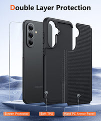 Samsung Galaxy A37 Shock Protection Cell Phone Case Sturdy Cover with Non-Slip Texture