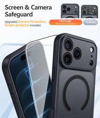 iPhone 18 Pro Max Case: Strong Magnetic Translucent Matte Slim Shockproof Protective Drop Full Protection Phone Cover
