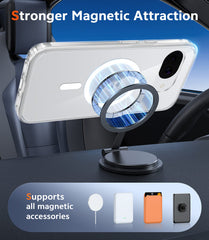 Google Pixel 10A Clear Phone Case: Magnetic Charging Shockproof Magsafe Support