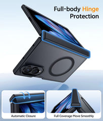 Samsung Galaxy Z Fold 8 with Hinge Protection Translucent MagSafe Matte Case Military Grade Shockproof Protective Phone Cover