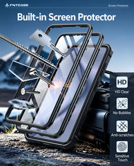 Samsung Galaxy S26 Plus Case with Belt Clip Holster and Kickstand Military-Grade Protection Includes 2 Front Frames and a Built-in Screen Protector