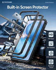 Samsung Galaxy S26 Case with Belt Clip Holster and Kickstand Military-Grade Protection Includes 2 Front Frames and a Built-in Screen Protector