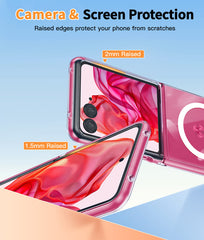 FNTCASE for Motorola Razr Ultra 2025 Phone Case: Magnetic Charging Anti Yellowing Shockproof Magsafe Support Phone Case