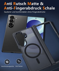 Samsung Galaxy Z Fold 7 Hülle: Scharnierschutz, matt-transparent, MagSafe, militärtauglicher, stoßfester Schutz