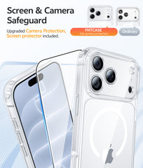 iPhone 18 Pro Clear Case: Magnetic Charging Shockproof Magsafe Support