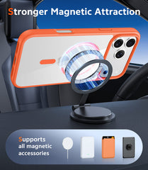 iPhone 17 Pro Phone Case: Clear Anti Yellowing Magnetic Military Grade Drop Protection Cell Phone Cover - Rugged Shockproof Protective Bumper Transparent