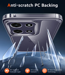 Motorola Moto G Power 5G 2026/2025 Clear Case: Wireless Charging Anti Yellowing Shockproof Phone Case