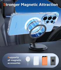 Samsung Galaxy S26 Ultra Clear Phone Case: Magnetic Charging Shockproof Magsafe Support