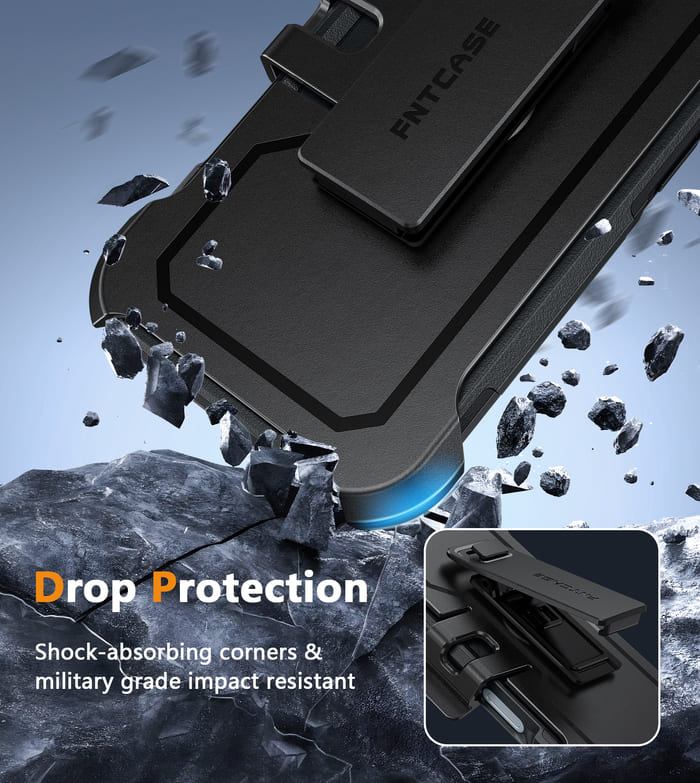 FNTCASE for iPhone 16 Magnetic Case: Dual Layer Protective Phone Cover with Belt Clip Holster FNTCASE for iPhone 16 Magnetic Case: Dual Layer Protective Phone Cover with Belt Clip Holster