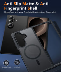 Samsung Z Fold 8 Ultra/Z Fold 7 Phone Case: Magnetic Charging Shockproof Magsafe Support - Frosted Oil Spray Touch