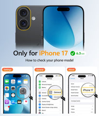 FNTCASE for iPhone 17 Case: Strong Magnetic Translucent Matte Slim Shockproof Protective Drop Full Protection Phone Cover
