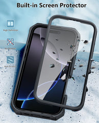 FNTCASE iPhone 16 Pro Phone Case: Rugged Protective Phone Case with Belt Clip Holster and Kickstand