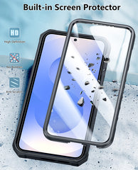 FNTCASE Für Samsung Galaxy S25+/ S24+ 5G 6,2 zoll Telefon Fall: robuste Schutzhülle Telefon Fall mit Gürtel Clip Holster und Kickstand 