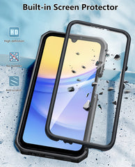 FNTCASE For Samsung Galaxy A15 5G 6.5 inch Phone Case: Rugged Protective Phone Case with Belt Clip Holster and Kickstand