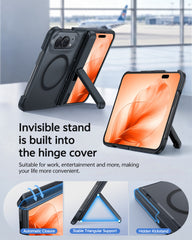 iPhone Duo Phone Case with Kickstand Hinge Protection Shockproof