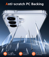 Samsung Galaxy S26 Plus Clear Phone Case: Wireless Charging Anti Yellowing Shockproof