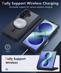 Samsung Galaxy Z Fold 7 Hülle: Scharnierschutz, matt-transparent, MagSafe, militärtauglicher, stoßfester Schutz