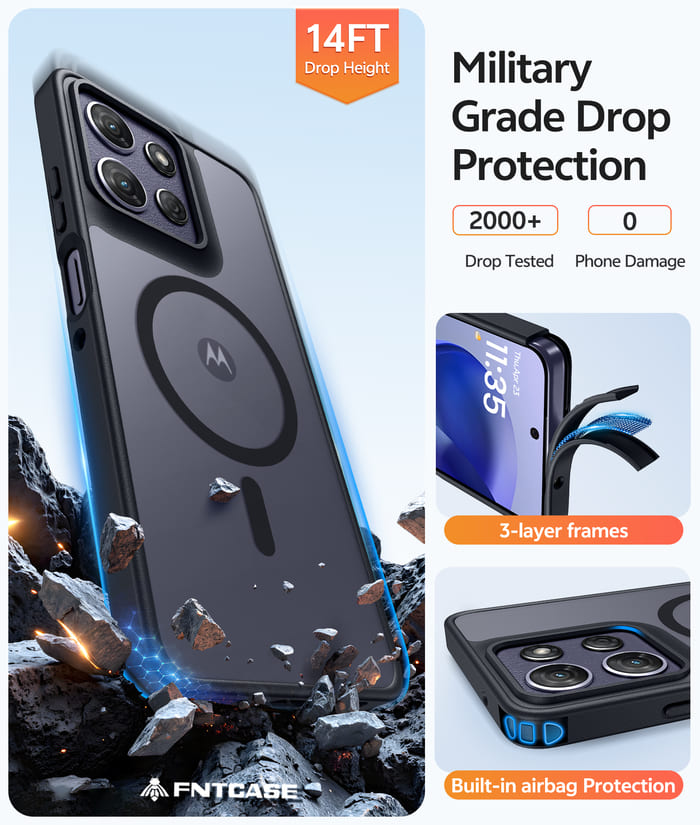 FNTCASE for Moto G Power 5G 2026/ 2025 6.8 Inch Phone Case: Magnetic Translucent Matte Shockproof Slim Phone Cover FNTCASE for Moto G Power 5G 2026/ 2025 6.8 Inch Phone Case: Magnetic Translucent Matte Shockproof Slim Phone Cover