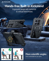 Motorola Edge 2026 Phone Case: Rugged Protective Phone Case with Belt Clip Holster and Kickstand