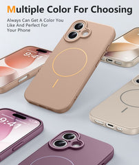 iPhone 17 Phone Case: Magsafe Integrated Silicone Phone Cases with Military Grade Shockproof Protective Cover