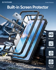 Samsung Galaxy S26 Case with Built-in Screen Protector and Kickstand – Military Rugged, 2 Front Frames, Drop Proof Protective Cover