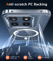 Motorola Edge 2026 Clear Phone Case: Magnetic Charging Shockproof Magsafe Support